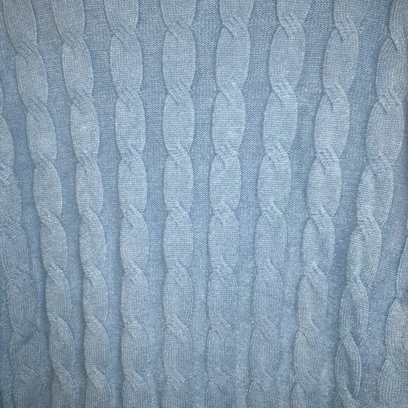 Coofandy Cable Knit Turtleneck Sweater Mens XXXL Periwinkle Blue Pullover Soft - Picture 2 of 16